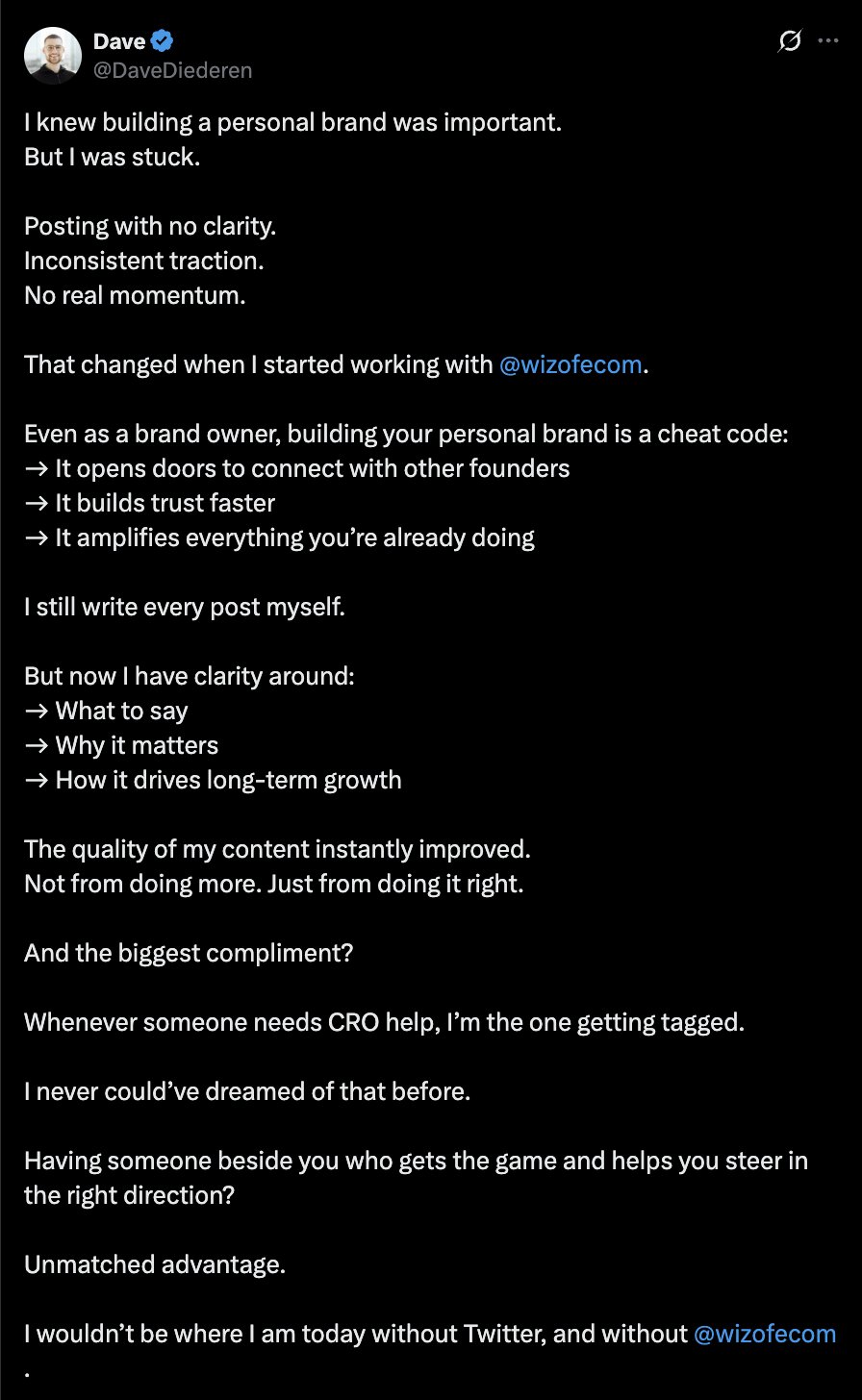 Dave Diederen — clarity + tagged for CRO help