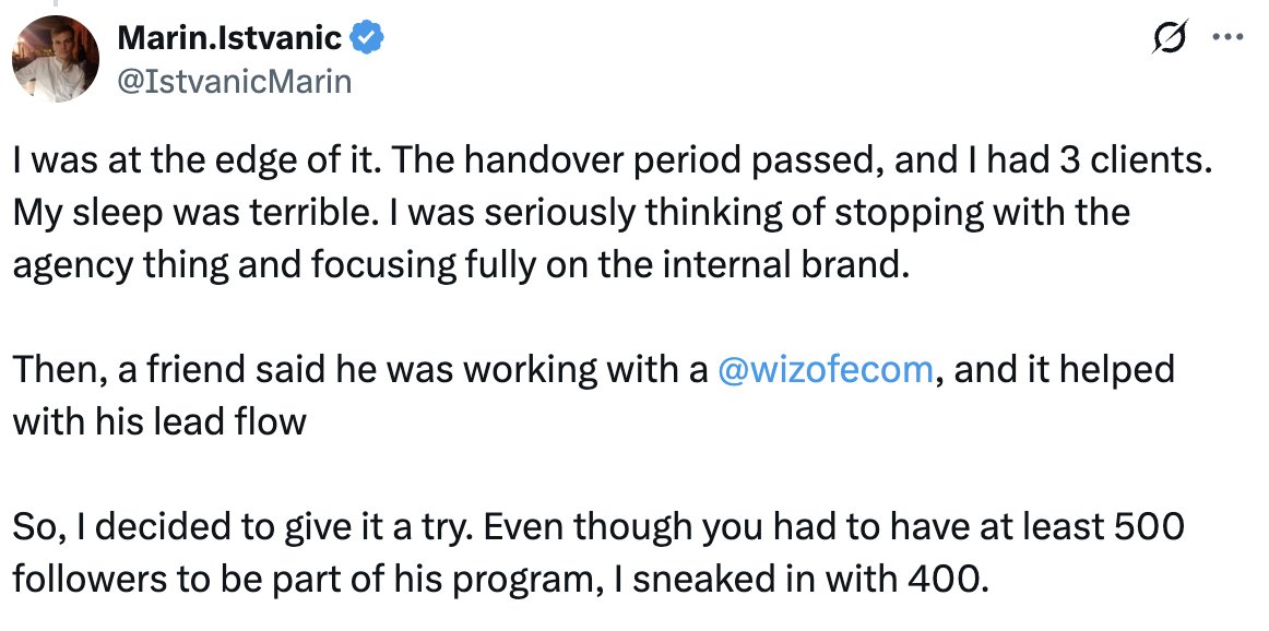 Marin Istvanic — friend recommended @wizofecom